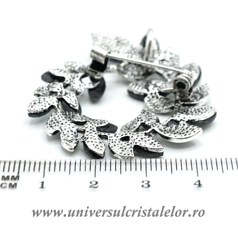 Brosa pandantiv abalone - frunza