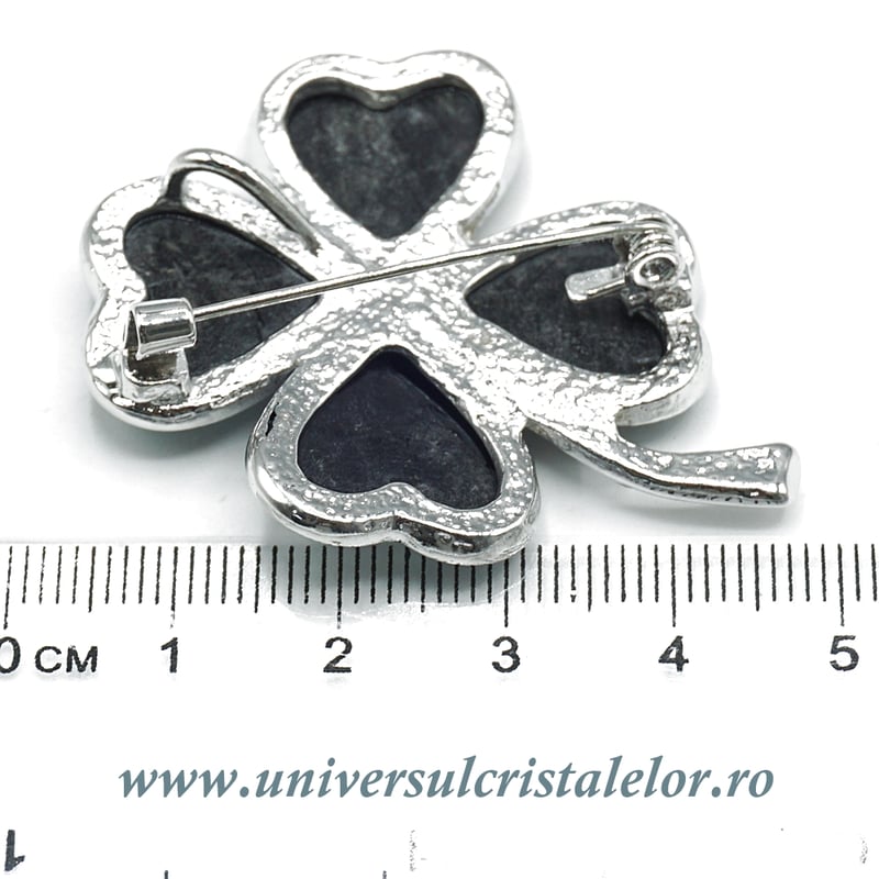 Brosa pandantiv abalone - trifoi