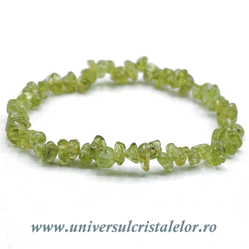 Bratara peridot chipsuri