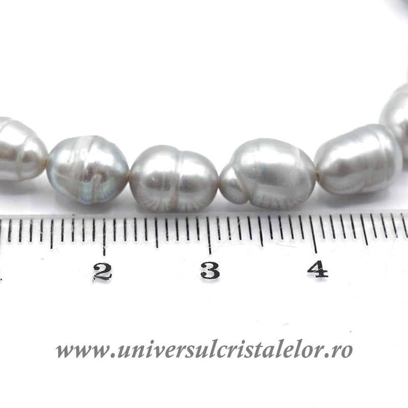 Bratara perle culoare gri m2