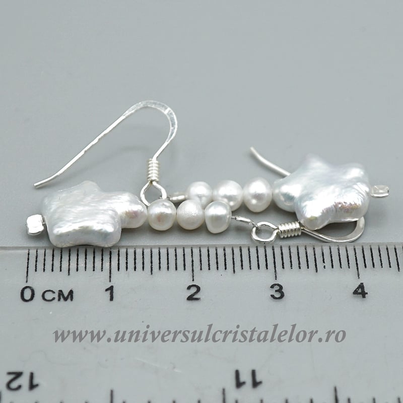 Cercei perle albe argint m4