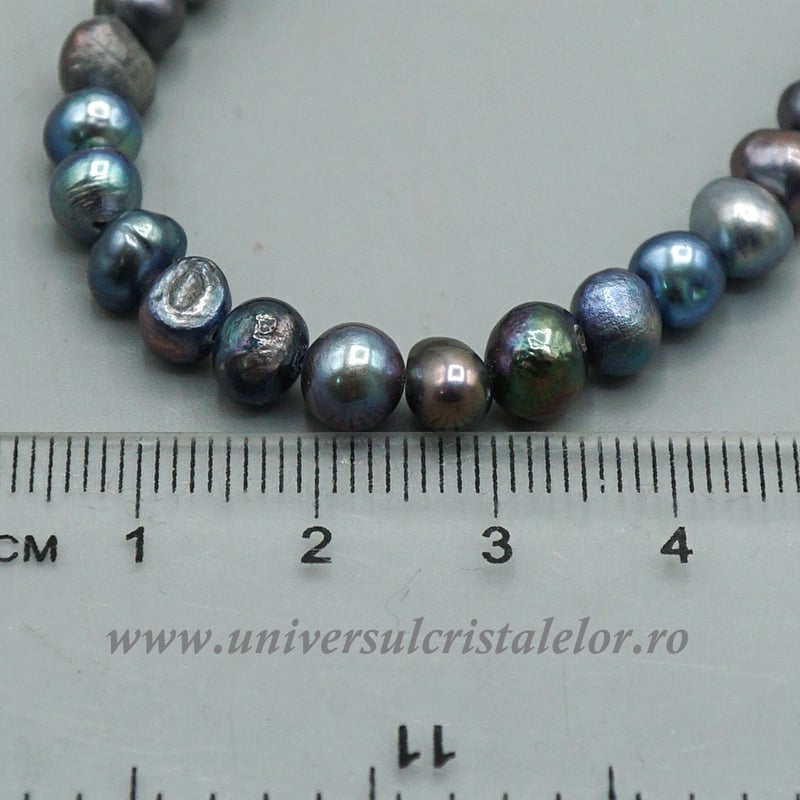 Colier perle naturale negre m1