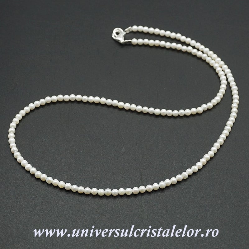 Set perle bratara , colier si cutie - 3mm