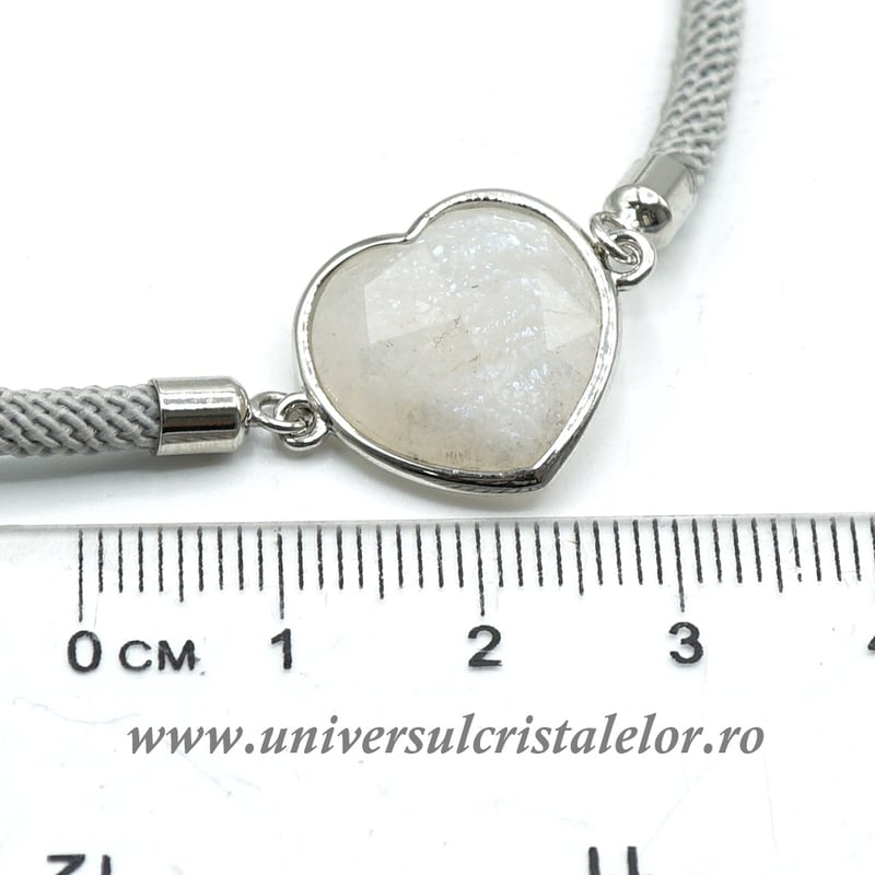 Bratara piatra lunii inima reglabila