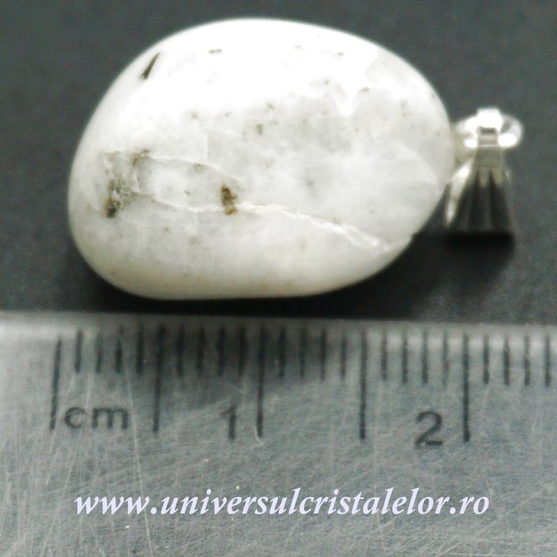 Pandantiv piatra lunii alba