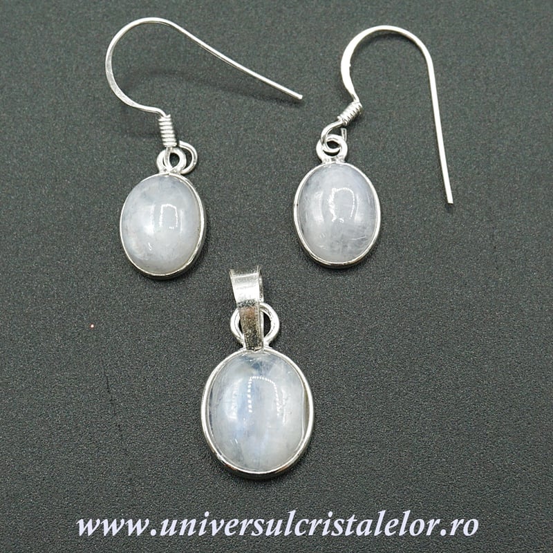 Set piatra lunii oval