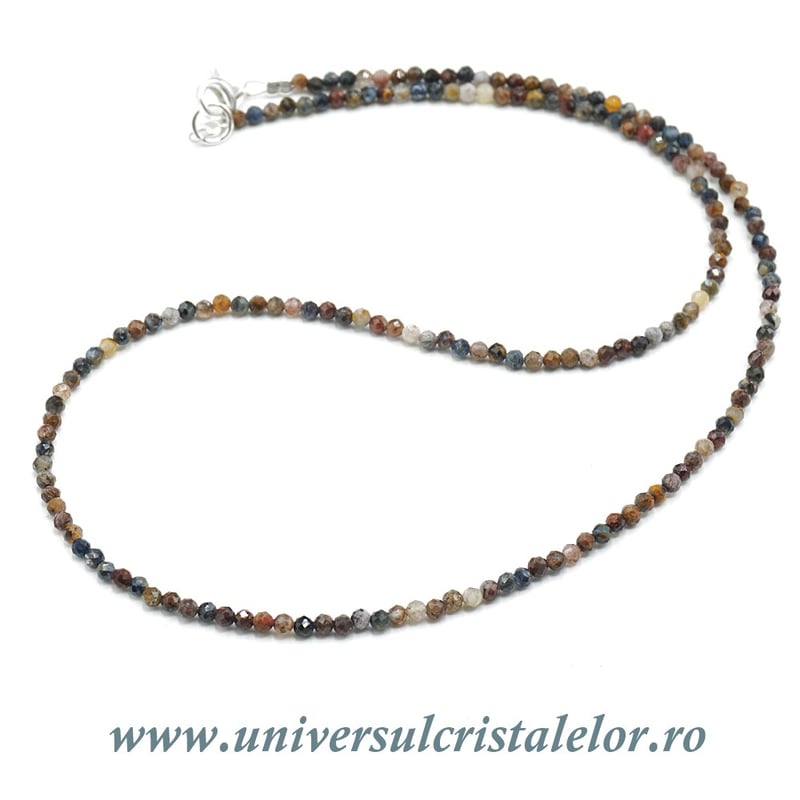 Colier pietersit rotund fatetat - 2,8mm