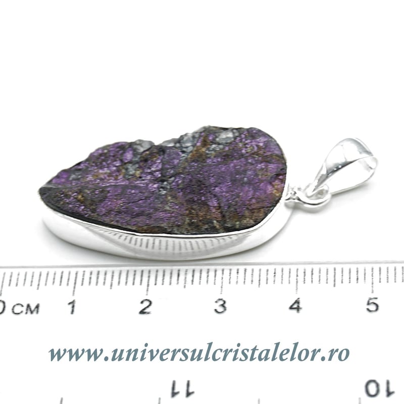 Pandantiv purpurit unicat m02