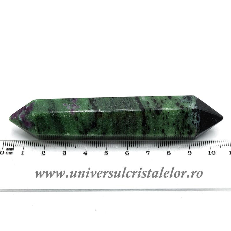 Bagheta dublu varf rubin in zoisit