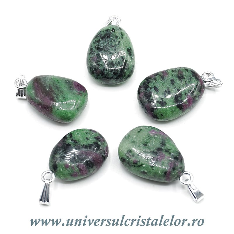 Pandantiv rubin in zoisit