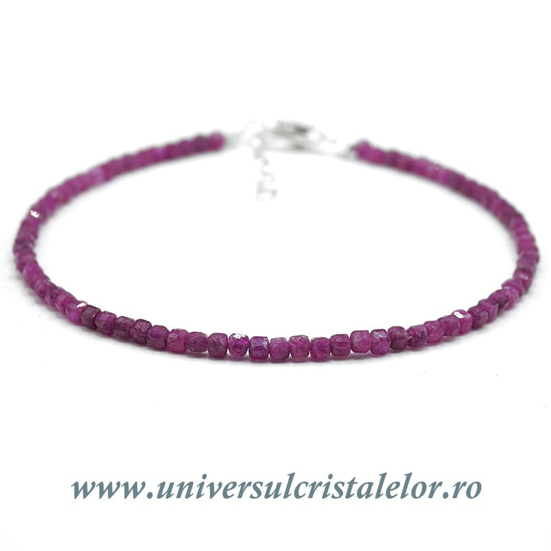 Bratara rubin cub fatetat - 2,5mm
