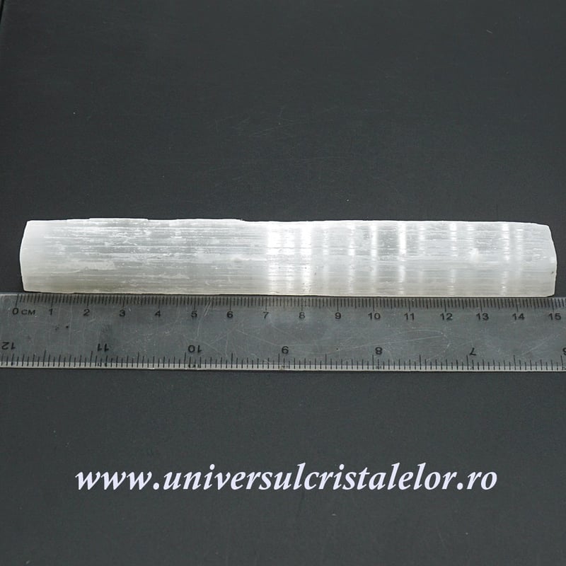 Bagheta Selenit Spirala Dublu Varf
