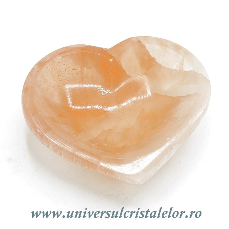 Selenit bol inima orange