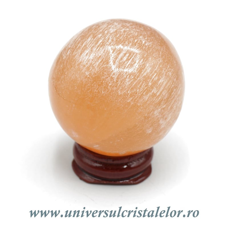 Sfera selenit orange 4,5 cm