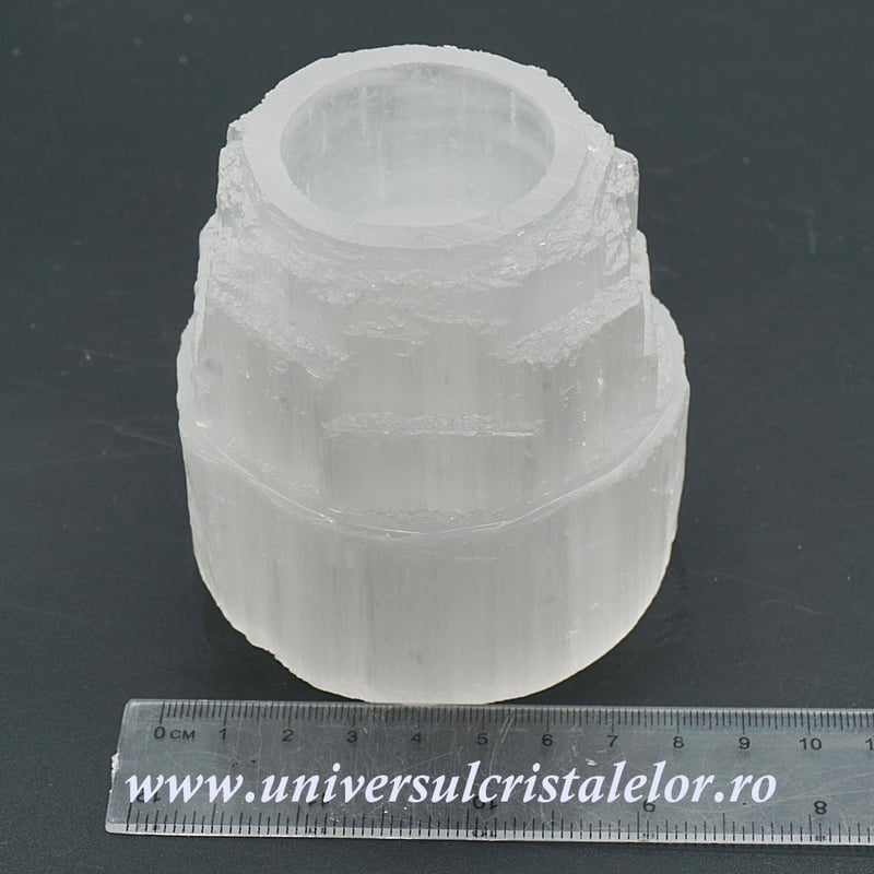 Suport lumanare selenit