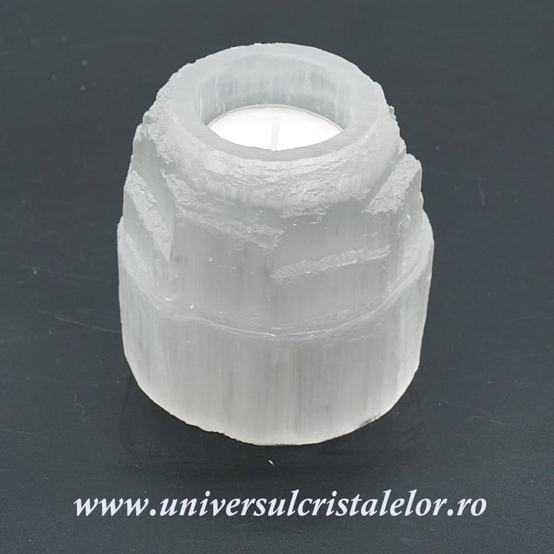 Suport lumanare selenit