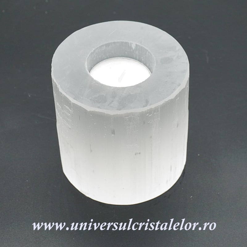 Suport lumanare selenit