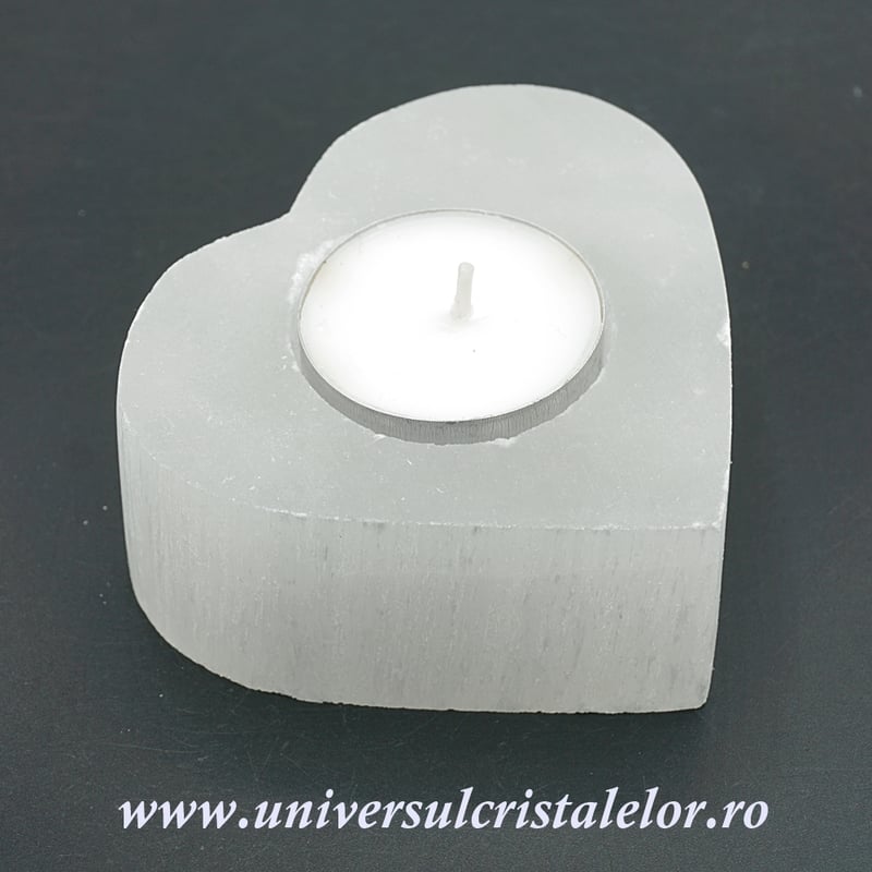 Suport lumanare selenit