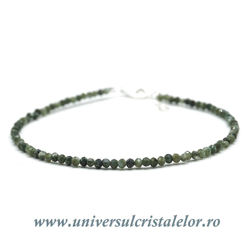 Bratara serafinit rotund fatetat - 2,4mm