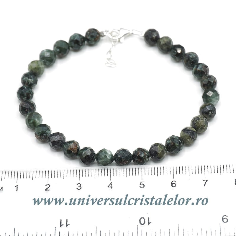 Bratara serafinit rotund fatetat - 6mm