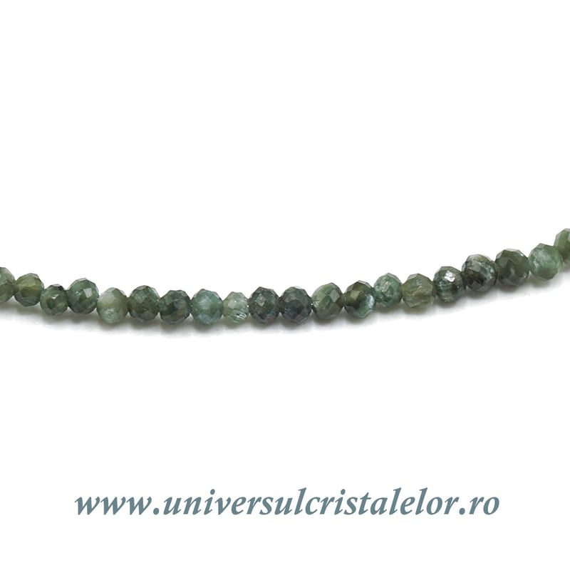 Colier serafinit rotund fatetat - 2,4mm