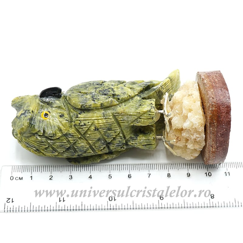 Figurina serpentin bufnita c9