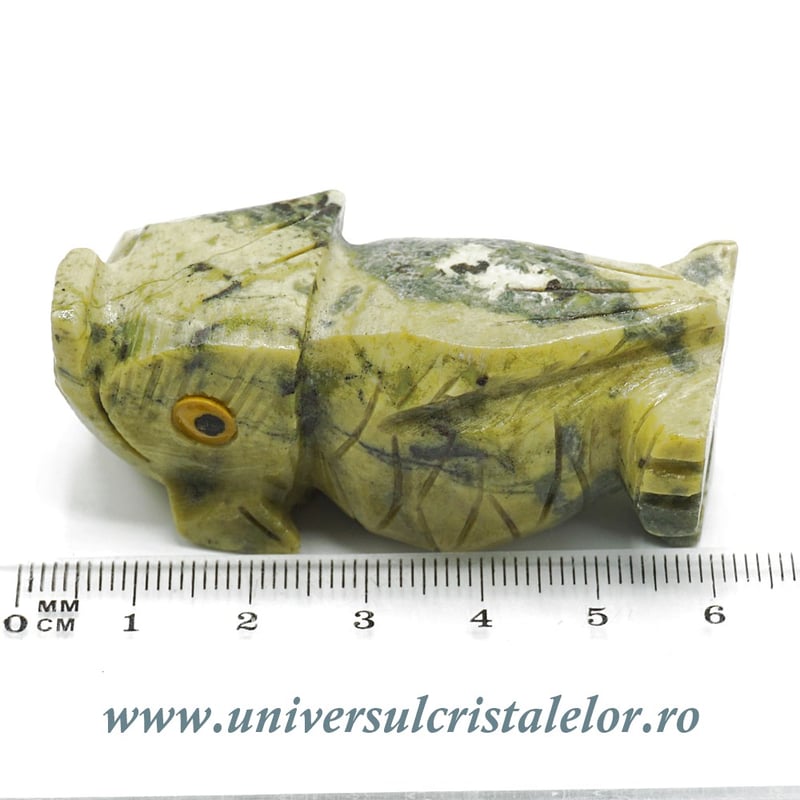 Figurina serpentin bufnita c1