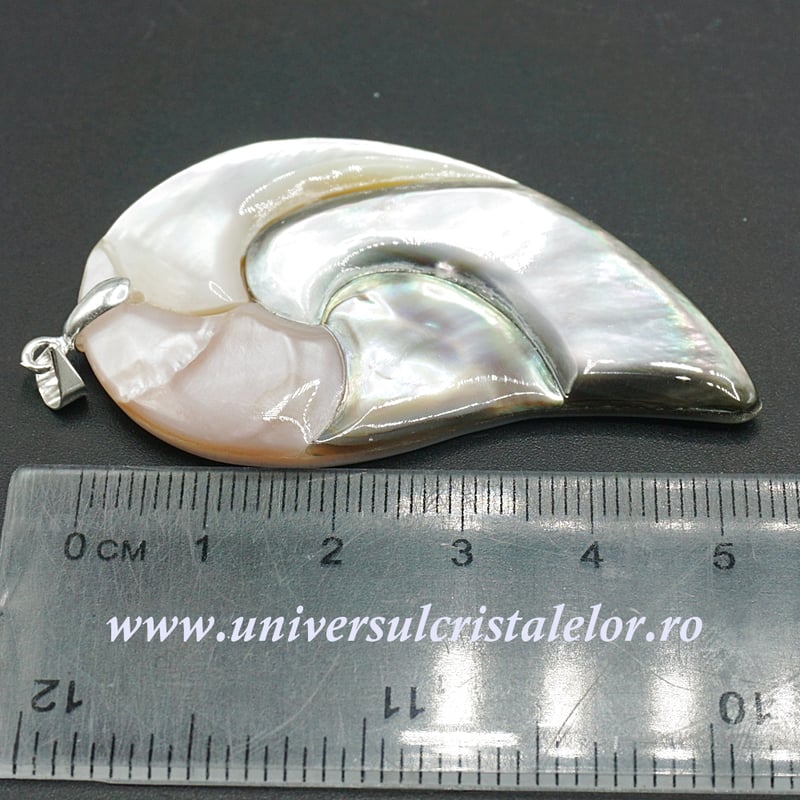 Pandantiv scoica paua si sidef