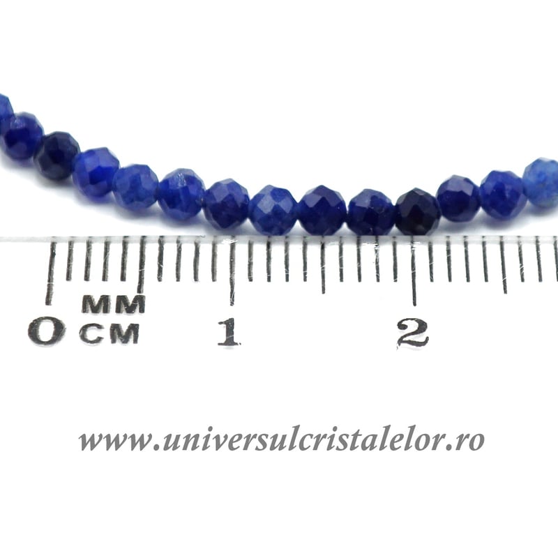 Bratara sodalit rotund fatetat 3 mm