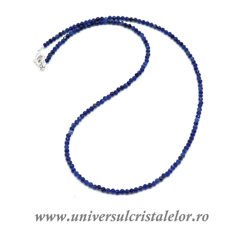 Colier sodalit rotund fatetat 2.7 mm