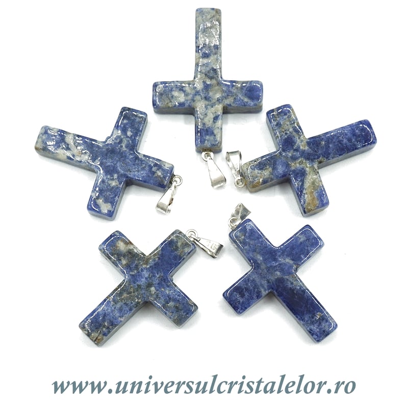 Pandantiv sodalit cruciulita