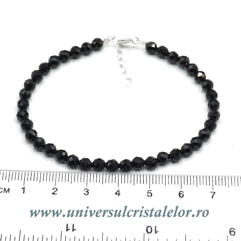 Bratara spinel rotund fatetat -4,4 mm