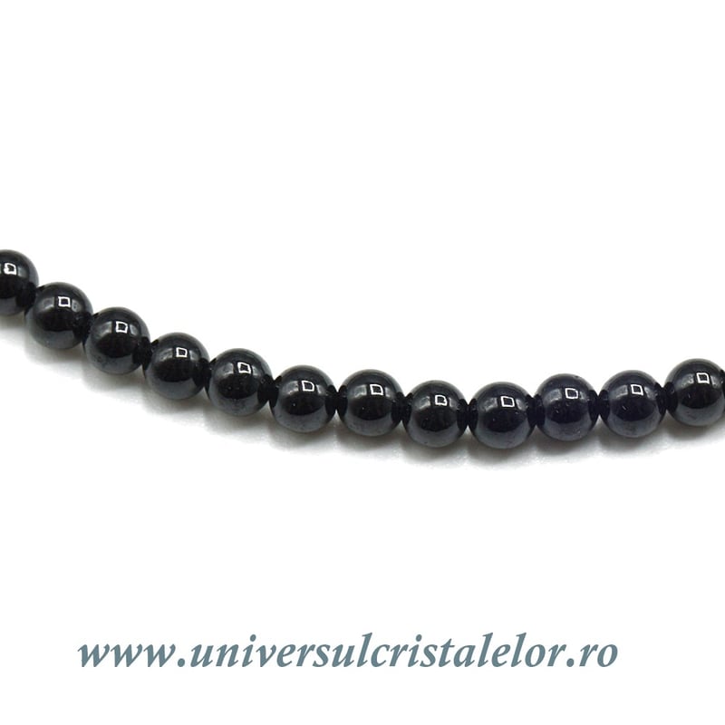 Colier spinel rotund slefuit - 3,4 mm