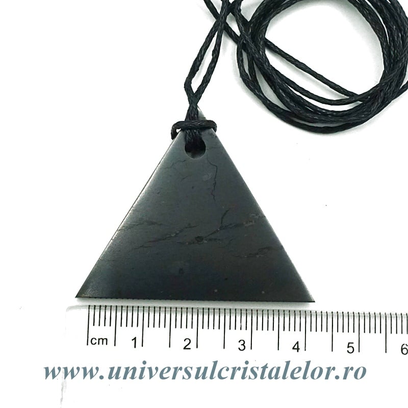Pandantiv shungit triunghi (male)