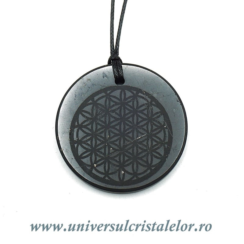 Pandantiv shungit floarea vietii