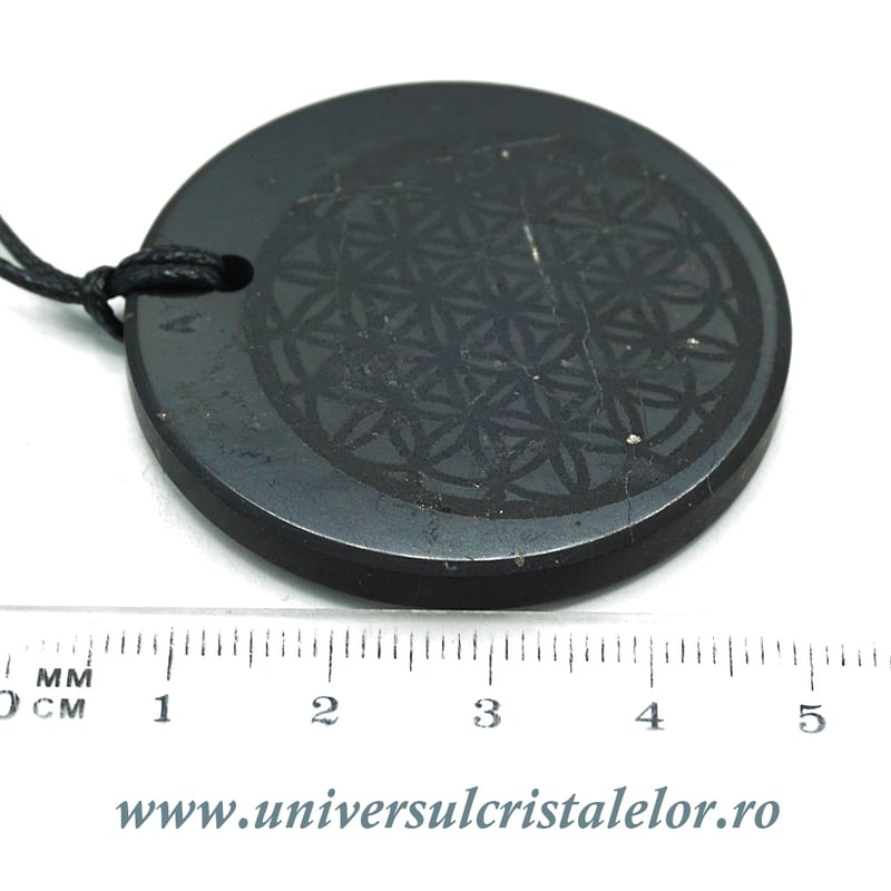 Pandantiv shungit floarea vietii