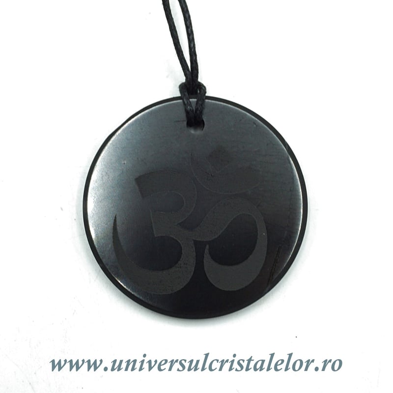 Pandantiv shungit simbol OM