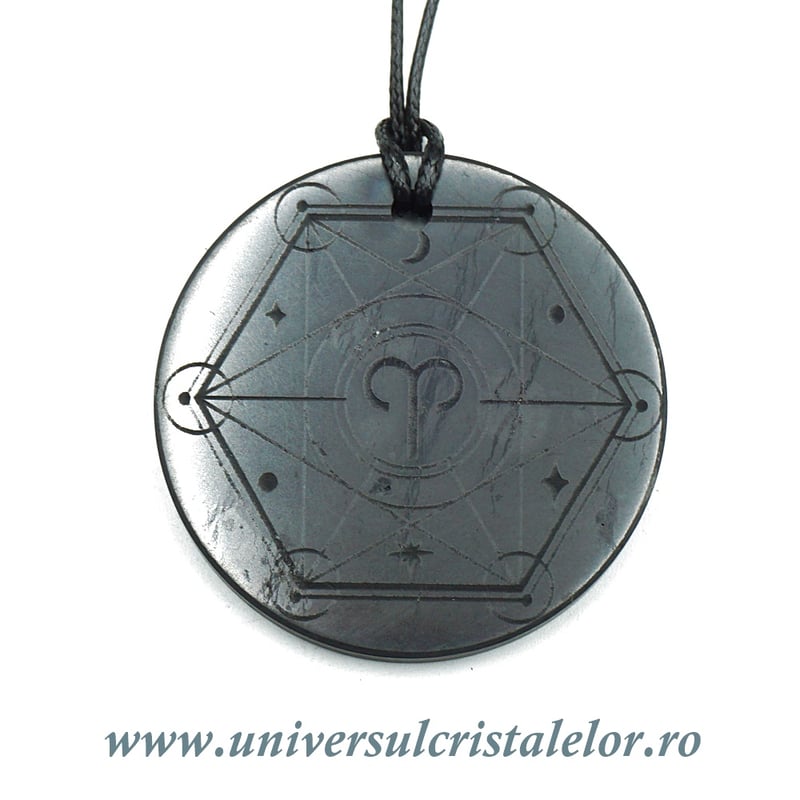 Pandantiv shungit zodia Berbec