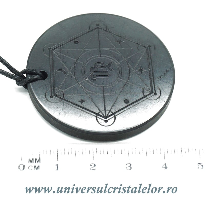 Pandantiv shungit zodia Fecioara