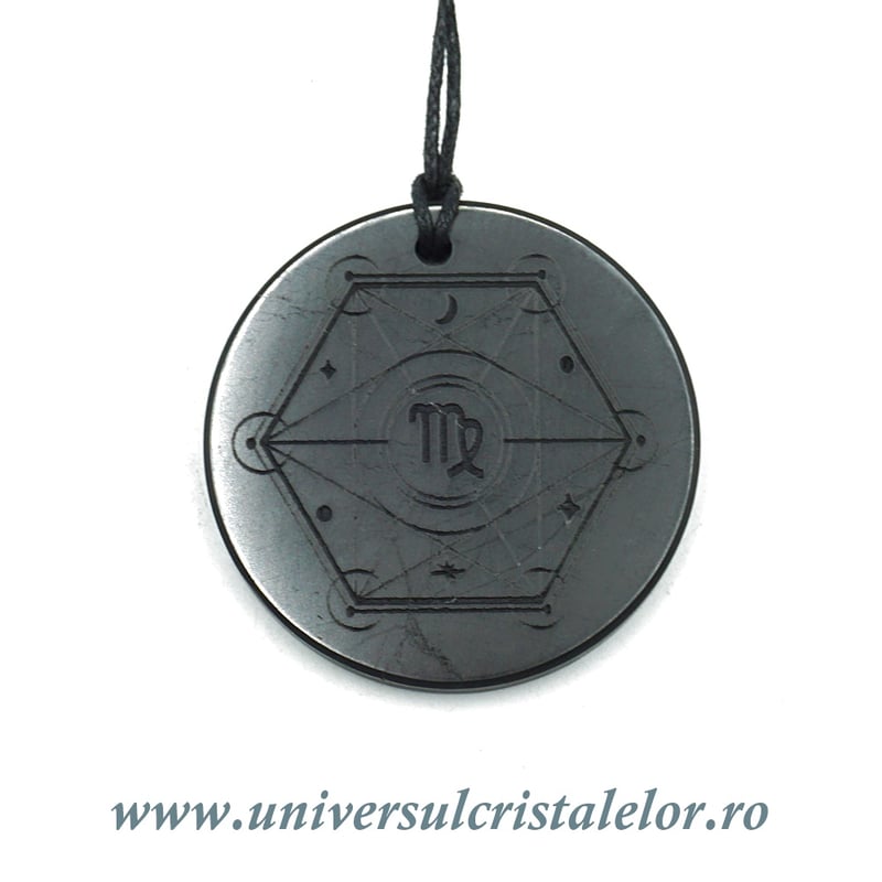 Pandantiv shungit zodia Fecioara