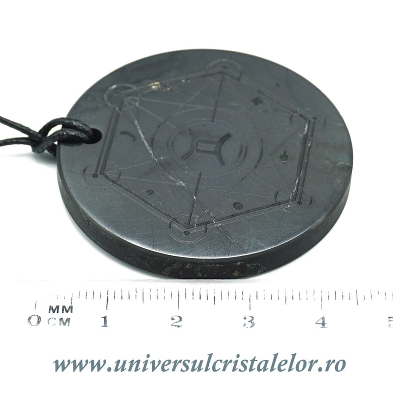 Pandantiv shungit zodia Gemeni