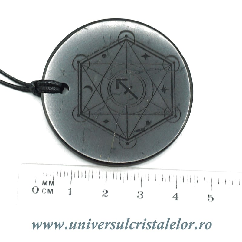 Pandantiv shungit zodia Sagetator