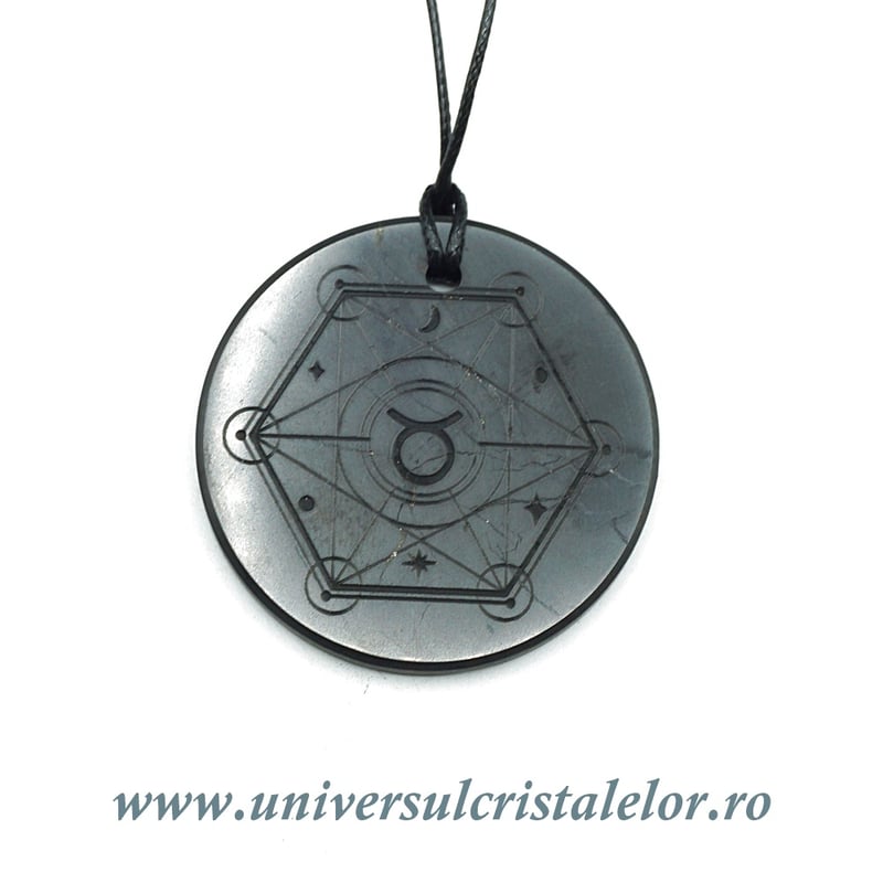 Pandantiv shungit zodia Taur