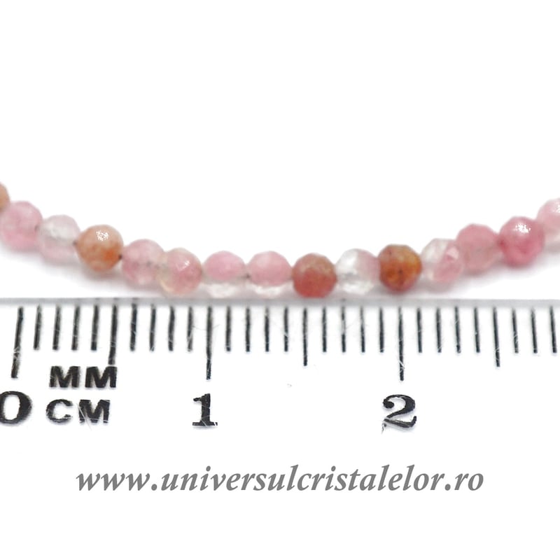 Colier thulit rotund fatetat 2 mm