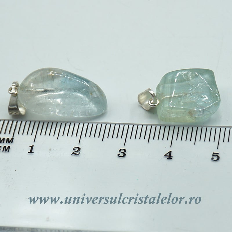 Pandantiv topaz albastru