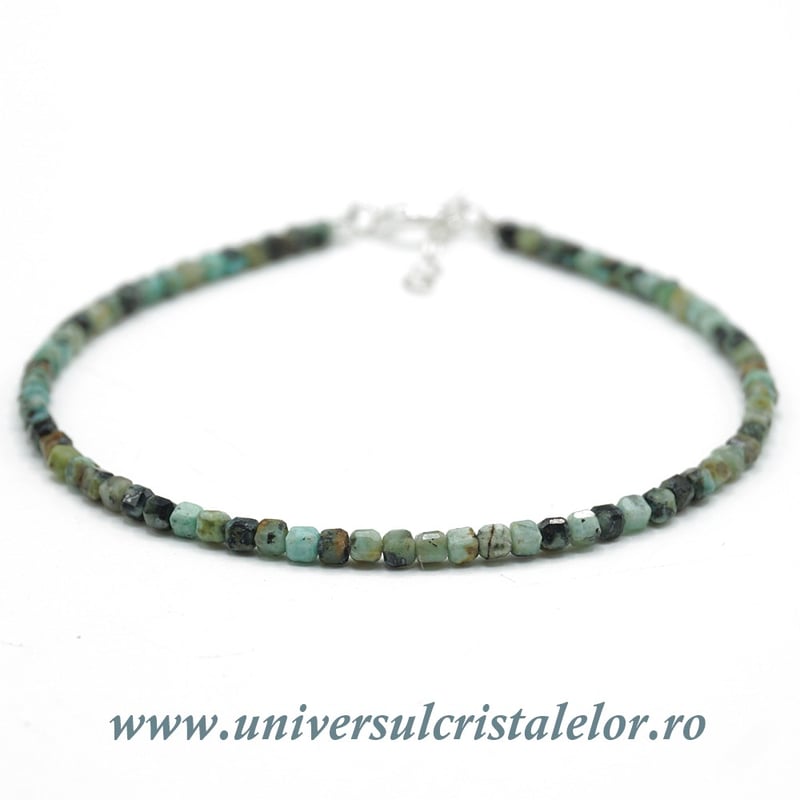 Bratara turcoaz cub fatetat - 2,5mm