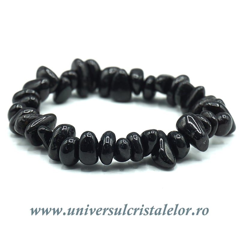 Bratara turmalina neagra chipsuri