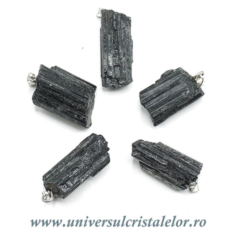 Pandantiv turmalina neagra bruta