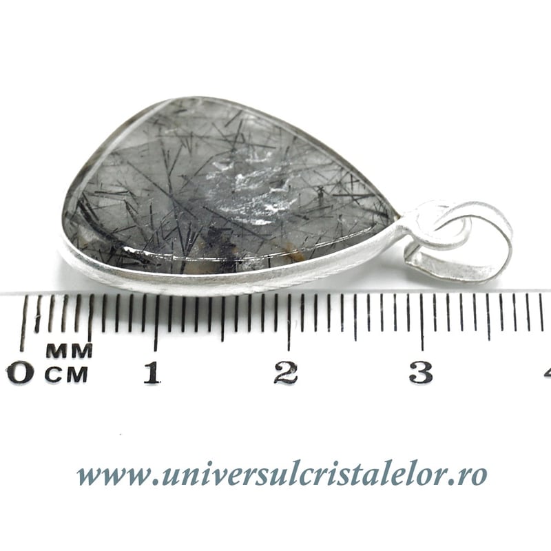 Pandantiv cuart cu turmalina