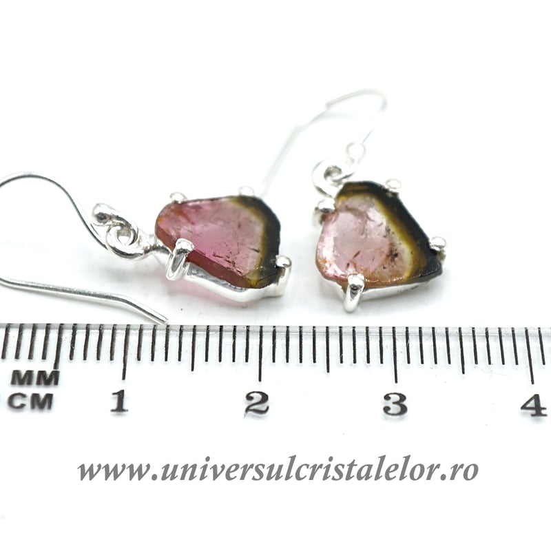 Cercei turmalina pepene